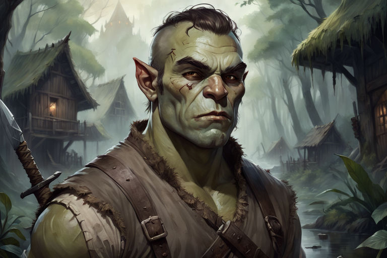 half orc monk