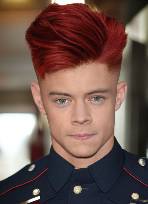 dark red hair men