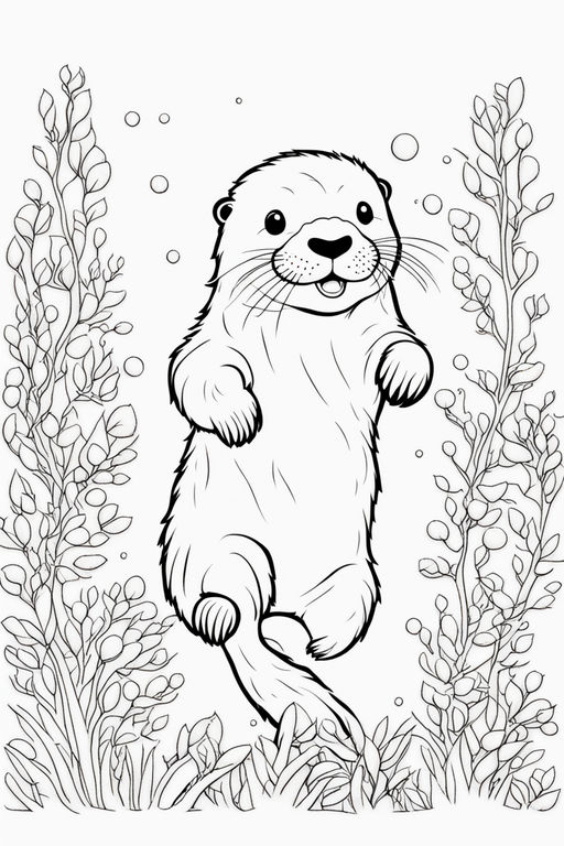 Significant Otter - An Adult Color By Number Coloring Book- BLACK  BACKGROUND Mosaic Stained Glass Coloring Book of Cute Sea Otters: Featuring  Zen