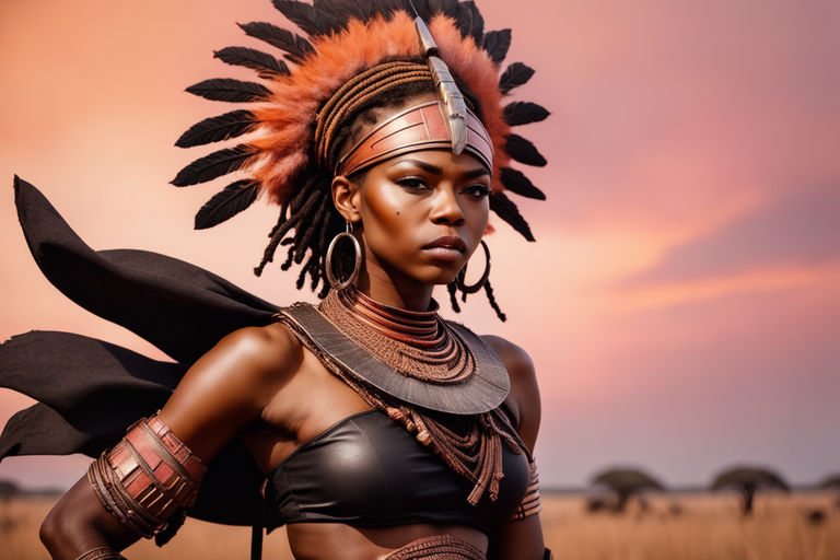 female zulu warrior