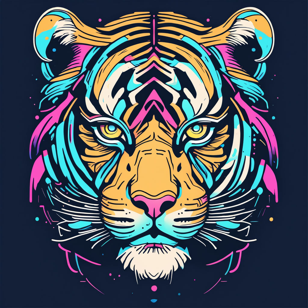 Watercolor Tiger T-shirt- 1 Graphic by raqibul_graphics · Creative