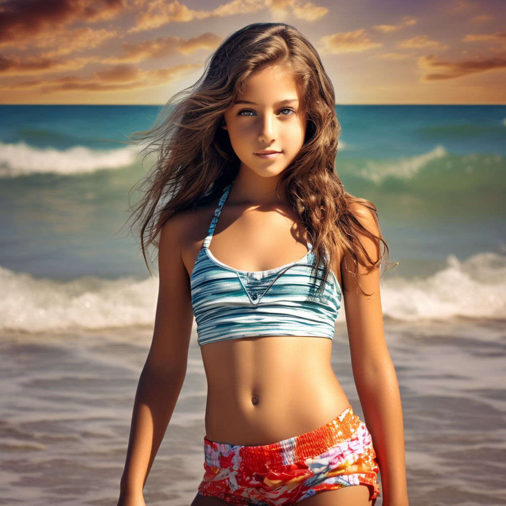 15 year old girl in bikini portrait - Playground