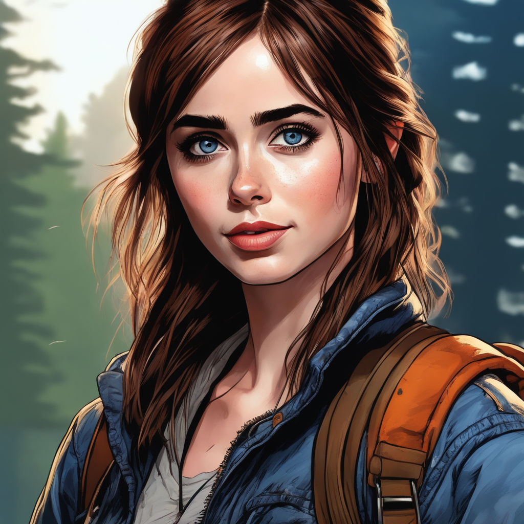 Ellie Williams from The Last of Us 1 in Red Dead, Stable Diffusion