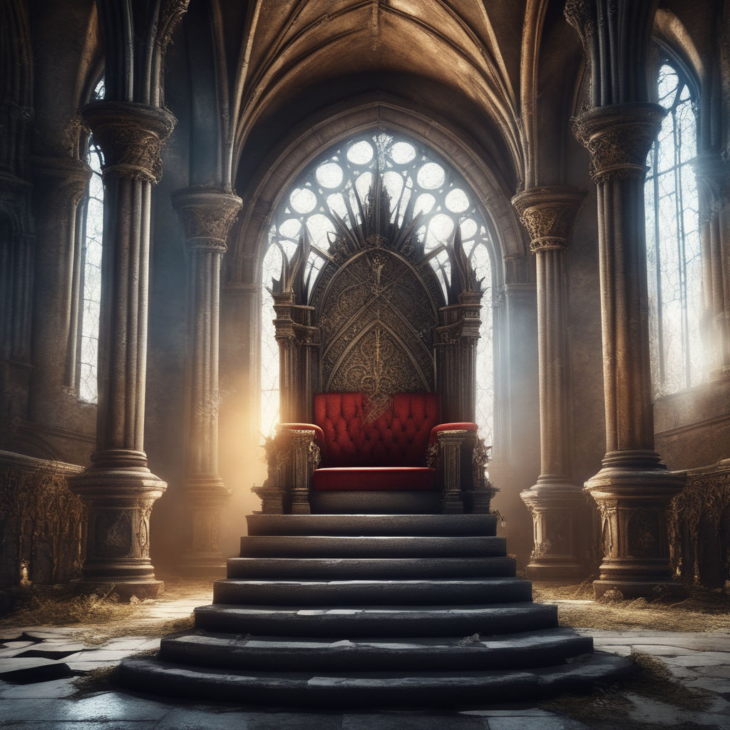 dark castle throne room