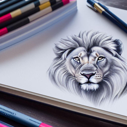 How To Draw A Realistic Lion - Art For Kids Hub -