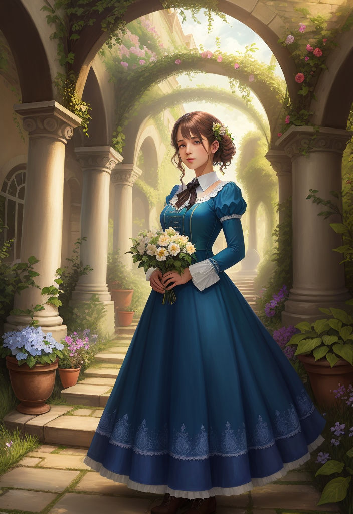 Anime Victorian Era Dresses Transparent PNG  1411x2047  Free Download on  NicePNG