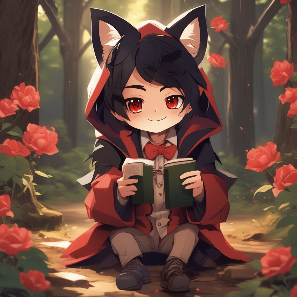 anime little red riding hood and wolf