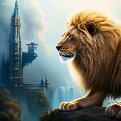 Aslan the Lion from The Chronicles of Narnia Movie Desktop Wallpaper