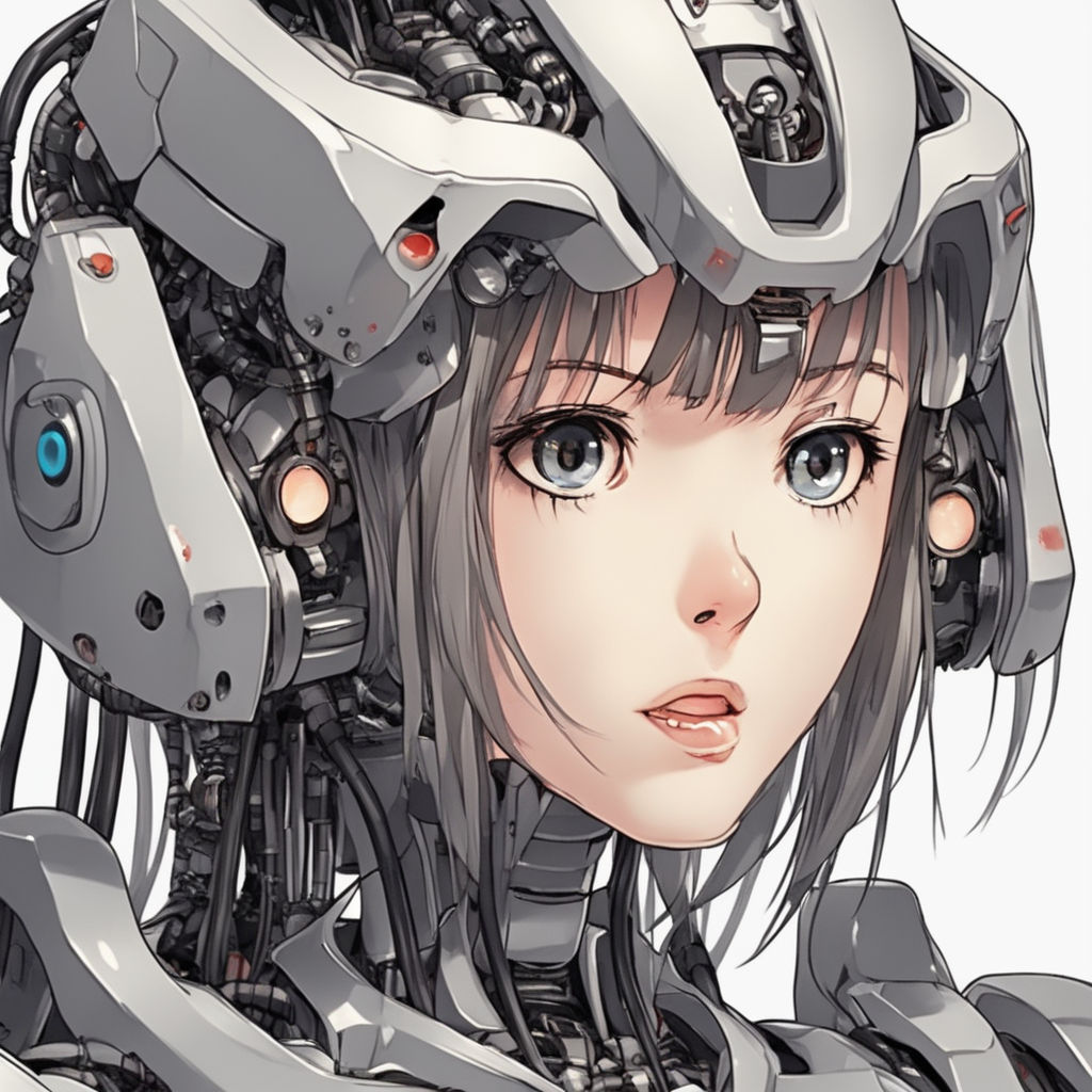 Premium AI Image | Futuristic Fusion Cyborg Anime Girl in Japanese Kawaii  Delight Captivating Digital Art