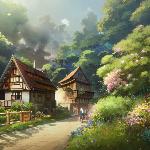 anime village houses