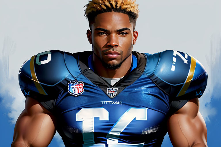 facial portrait of nfl detroit lions uniform - Playground AI