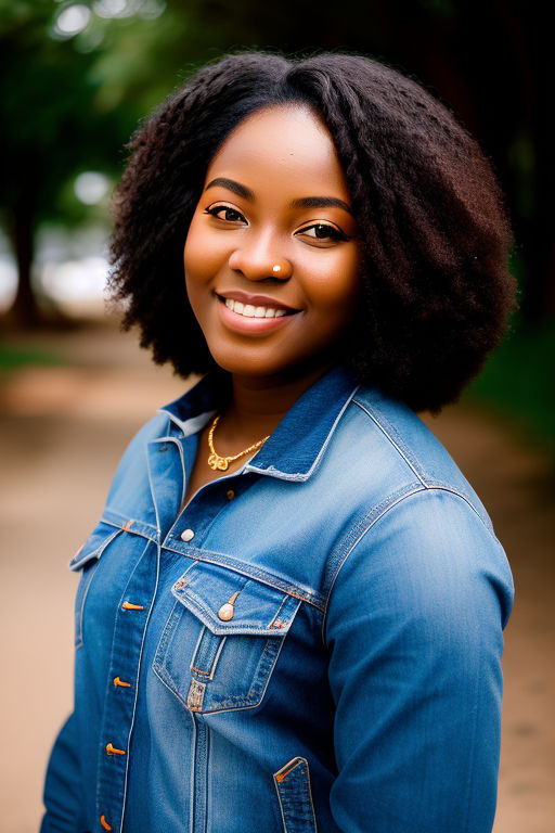 Ghanaian female. cheerful stylish college girl - Playground