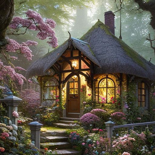 Lovely Strawberry 🍓Fantasy Cottage in the garden