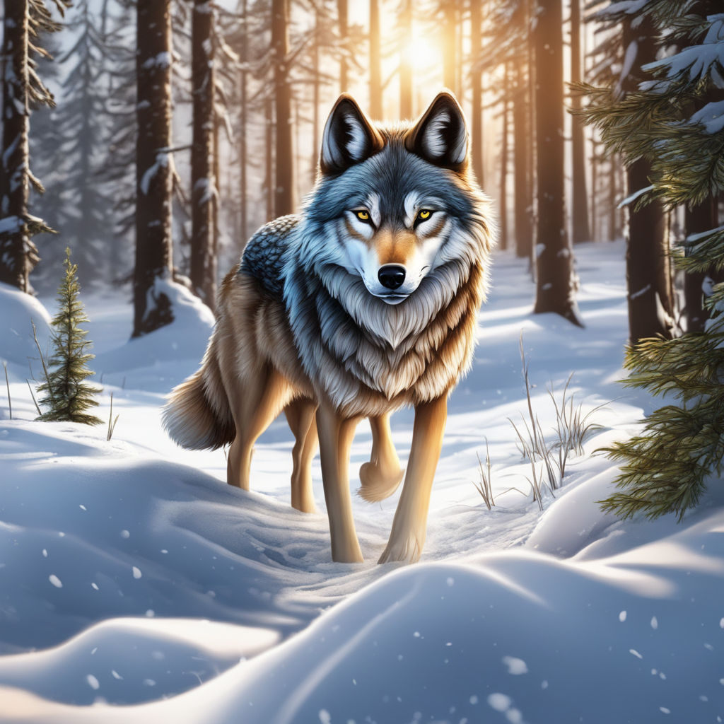 realistic drawings of wolves growling