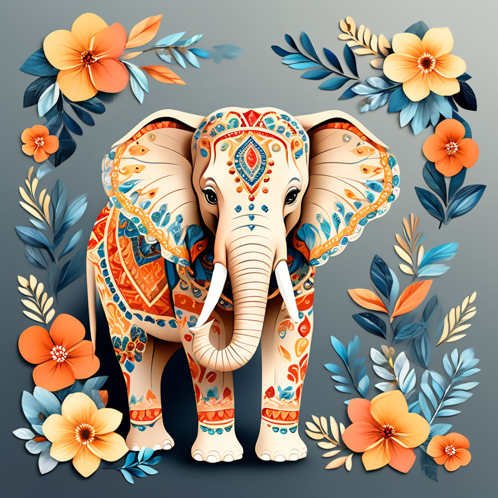 Elephant Tattoo Vector Art PNG Images | Free Download On Pngtree