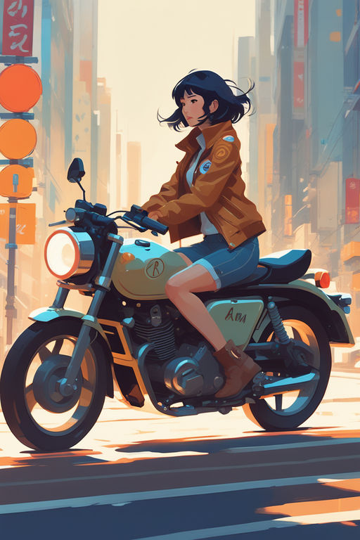 Fantasy Anime Motorcycle