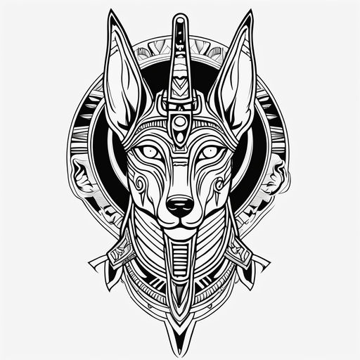 anubis tribal tattoos