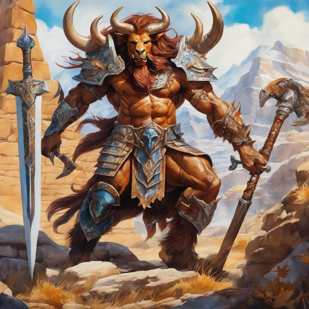 minotaur warrior art