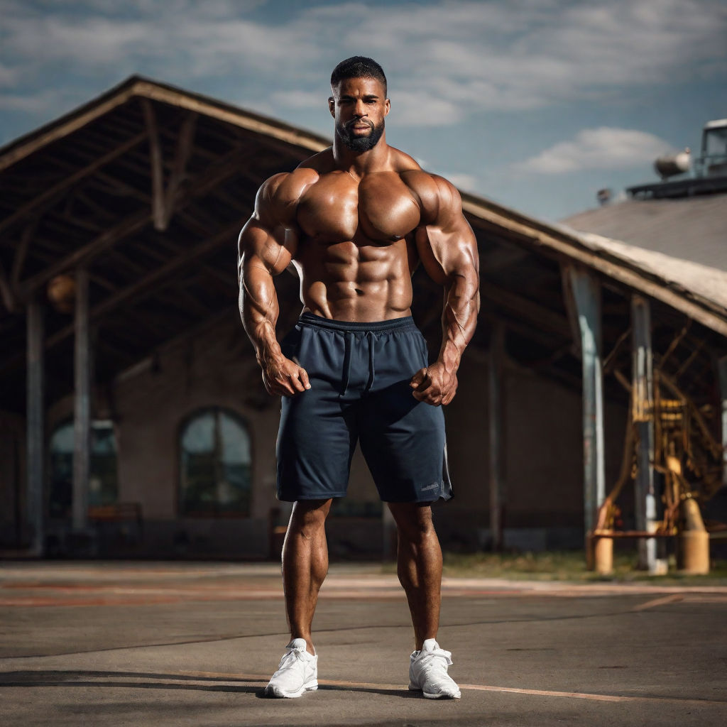 Muscular man black