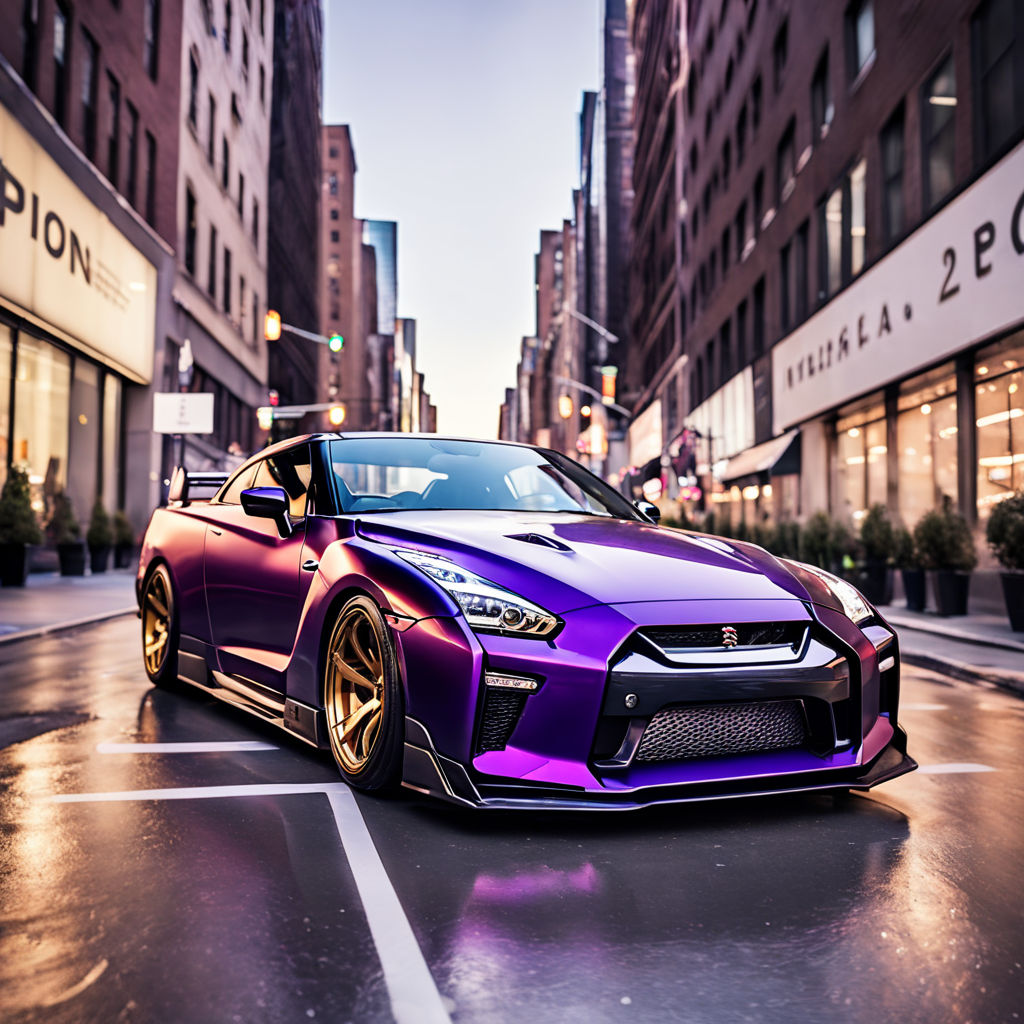 Nissan GT-R is shiny purple in China