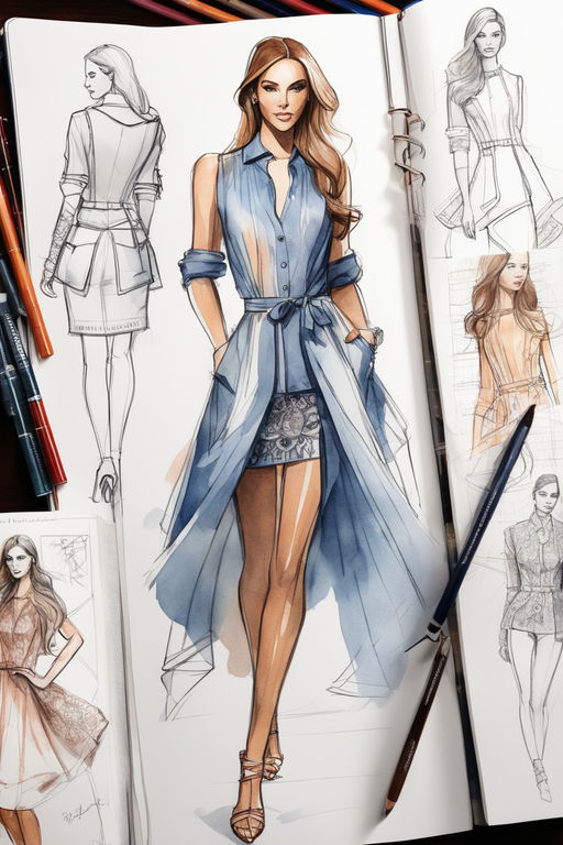 ArtStation - Beautiful-fashion-model - Outfit & Costume PSD template