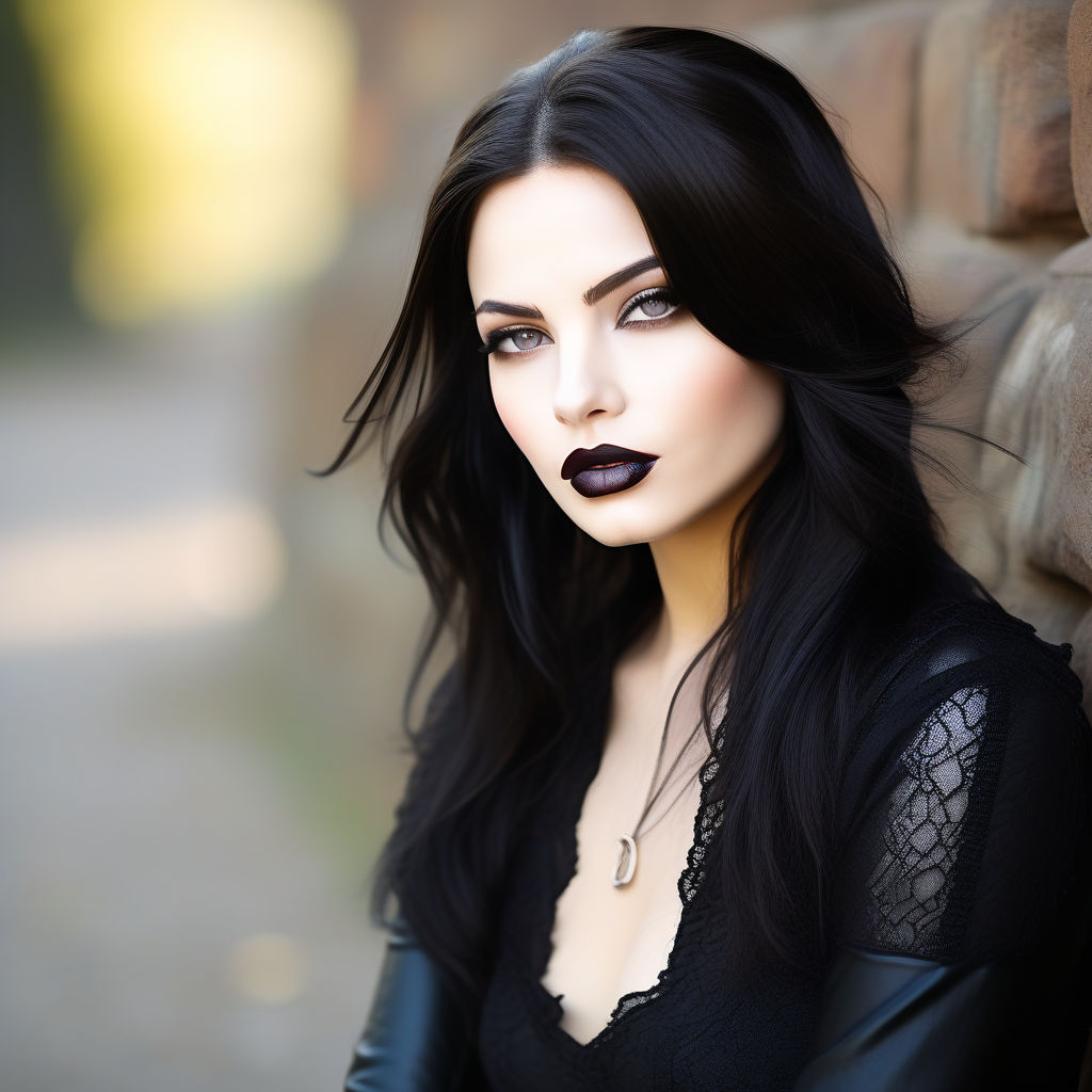 beautiful goth woman - Playground