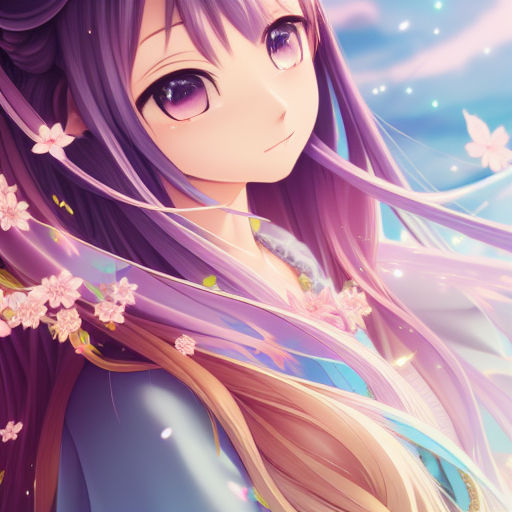 Brown and purple haired female anime character illustration anime girls  anime lavender girls HD phone wallpaper  Pxfuel