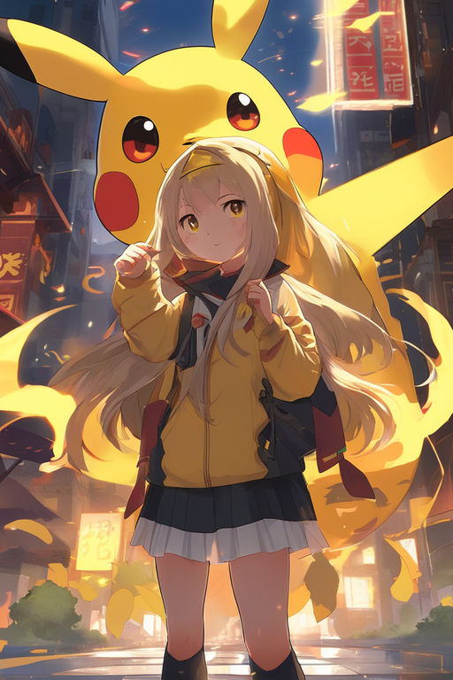 pikachu girl anime