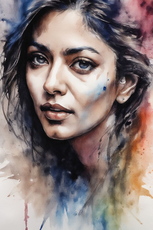 watercolor portraits tumblr