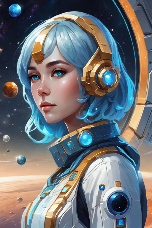 SPACE GIRL GOGO — FP Illustration