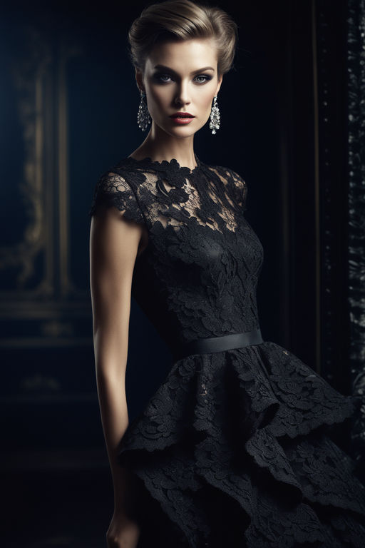 Black color designer gown – Panache Haute Couture