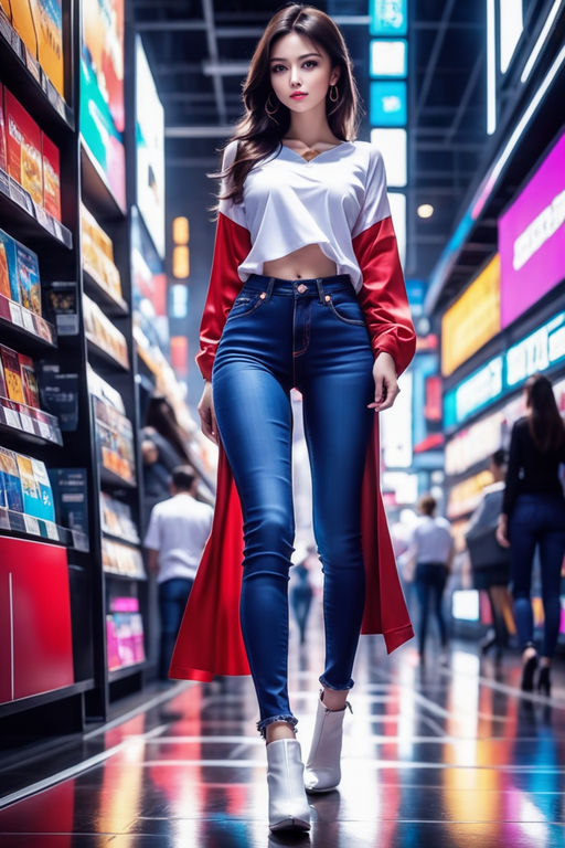 Brunette Woman in Dark Jacket and Pants Posing by Shopping Mall in Orlando,  Florida · Free Stock Photo