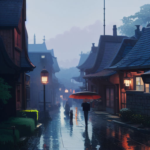 Anime, City, rain, HD wallpaper | Peakpx