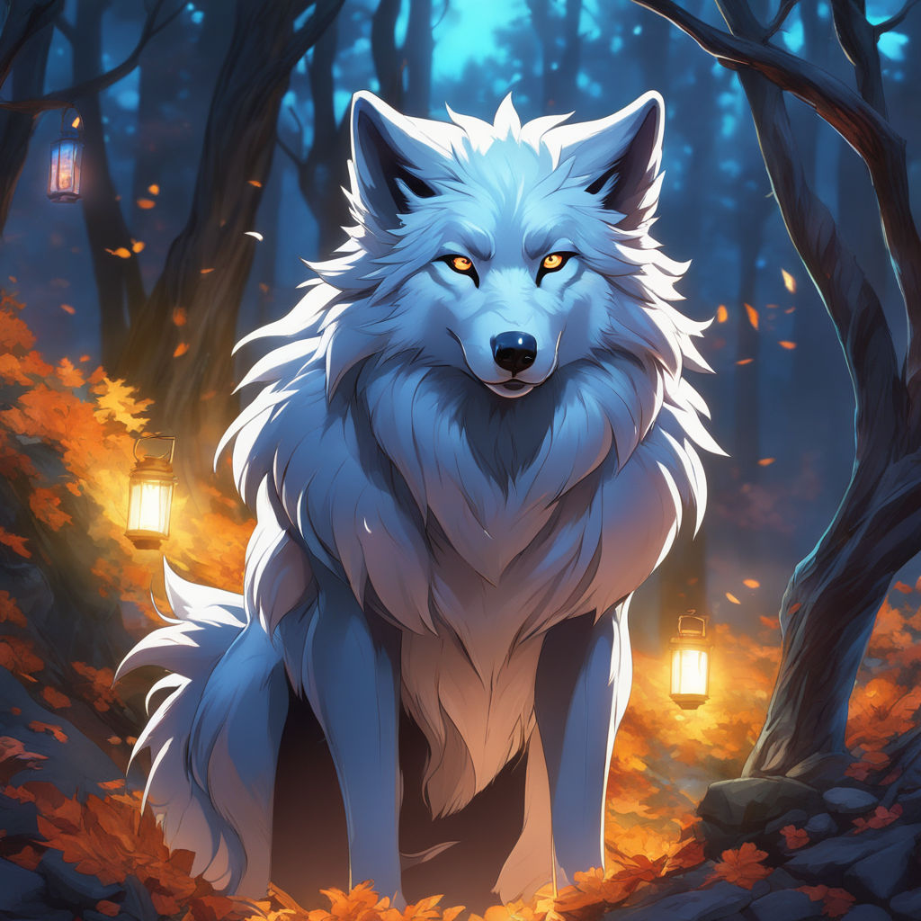 anime ghost wolf