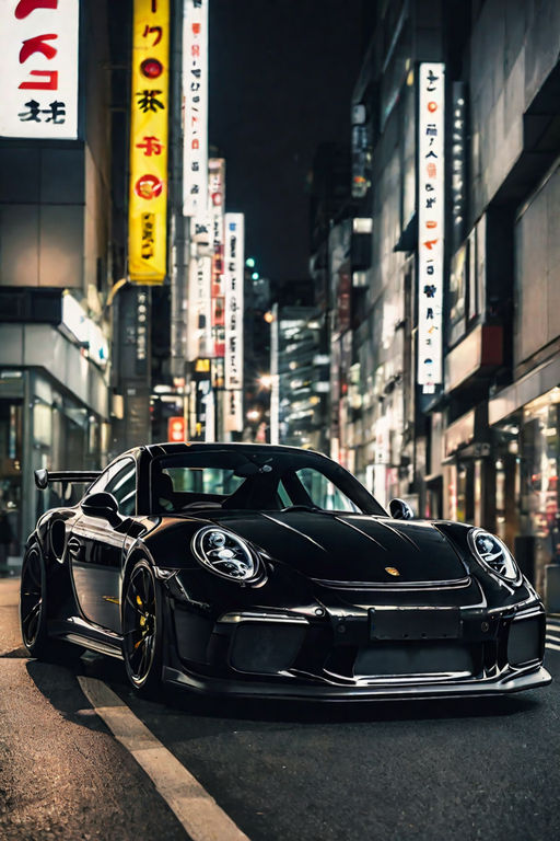 Premium AI Image Porsche 911 GT3 RS night shot, porsche 911 gt3 rs 