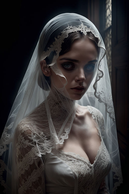 Women's Victorian Ghost Bride Costume