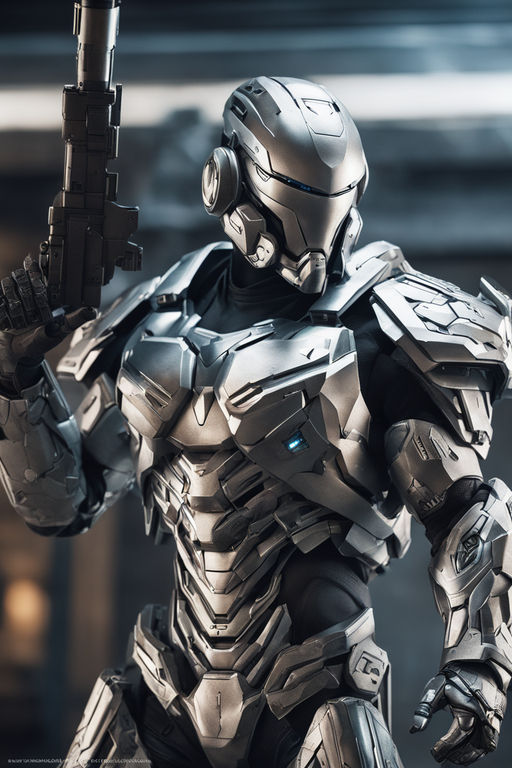 futuristic combat suit