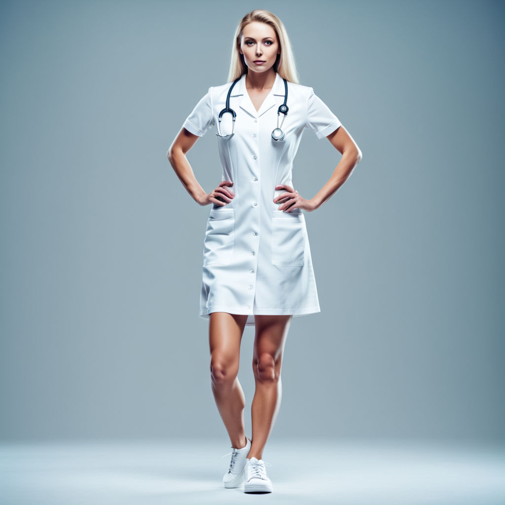Nurse uniform. Nurse costume. Nurse outfit. Girl. Super muscular -  Playground