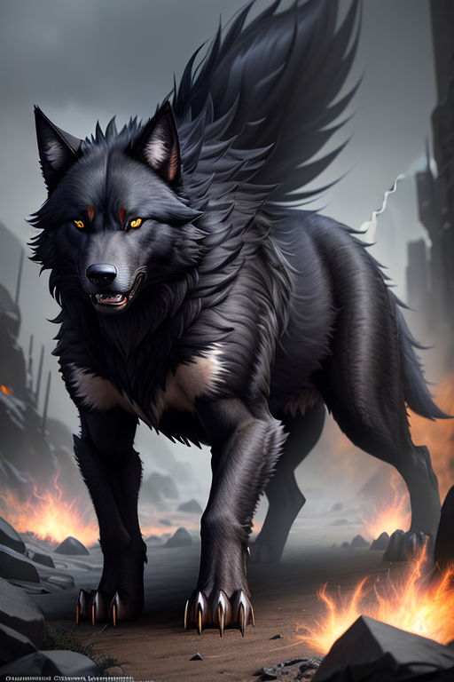 Black wolf png images  PNGWing