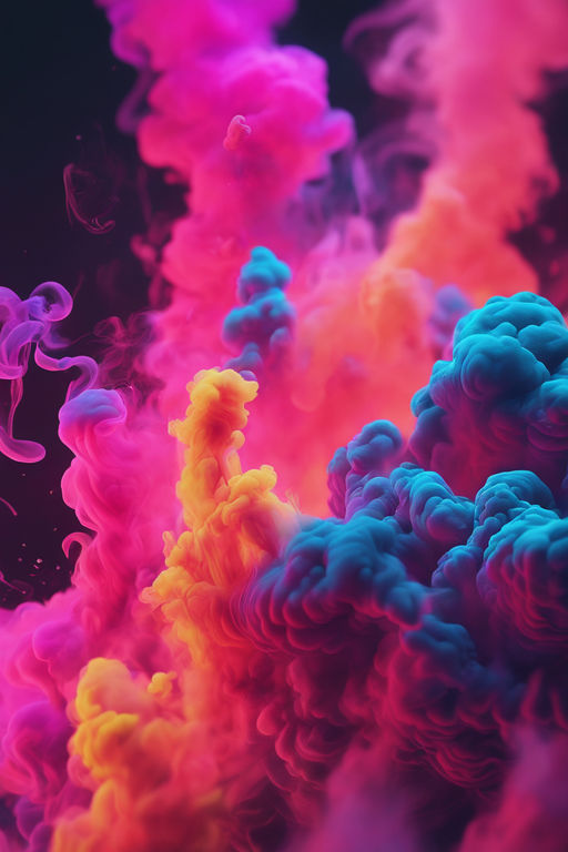 AI Generated Abstract Background With Colorful Smoke Stock Photo, Picture  and Royalty Free Image. Image 206519282.