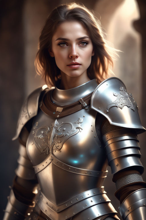 photo of a young female knight with giant boobs, game of thrones 