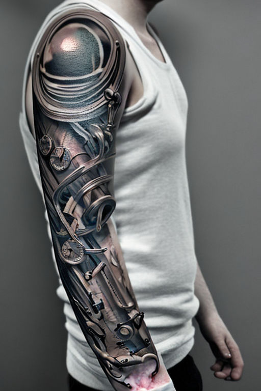 Robotic arm Sleeve tattoo robot electronics face png  PNGEgg