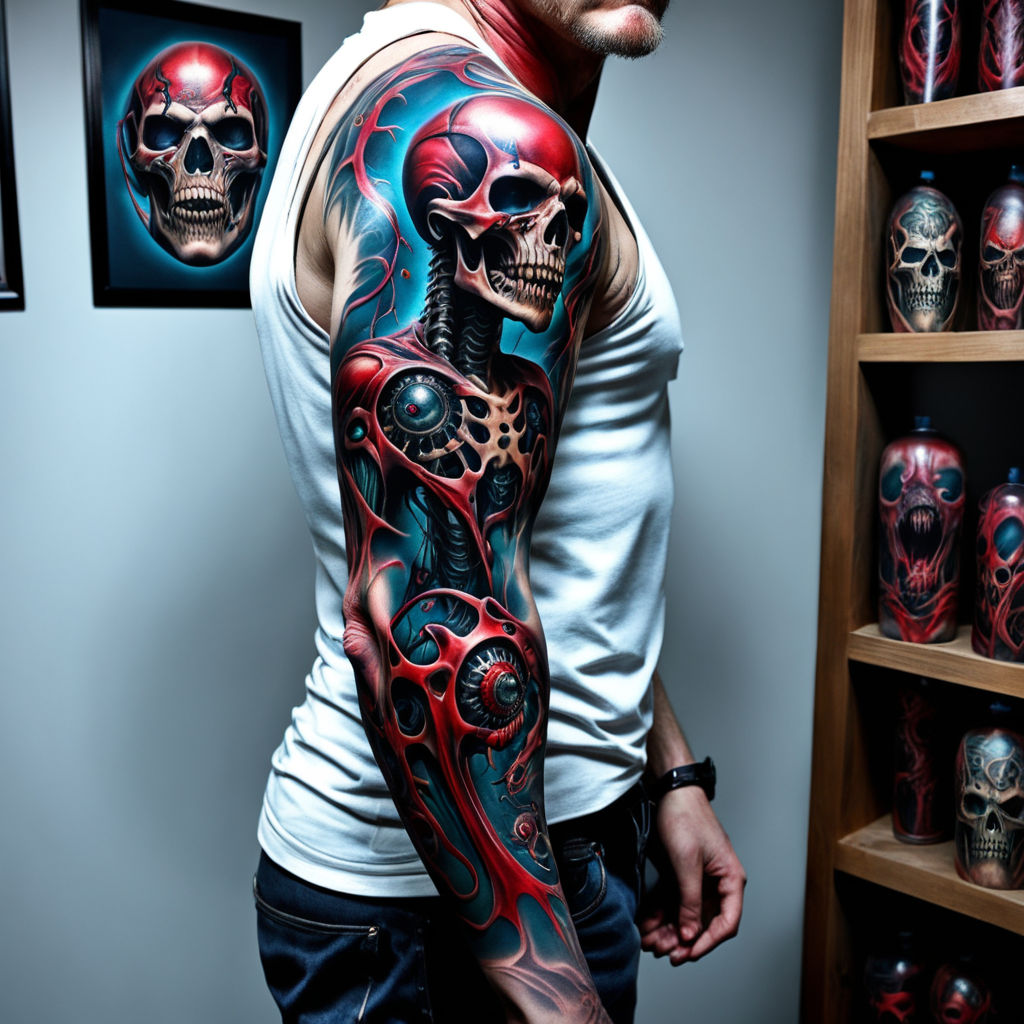 Custom Skull Airborne Wings Tattoo by Enoki Soju by enokisoju on DeviantArt