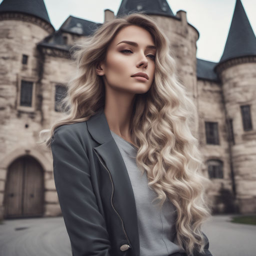 Blonde Elegant and Wavy hair