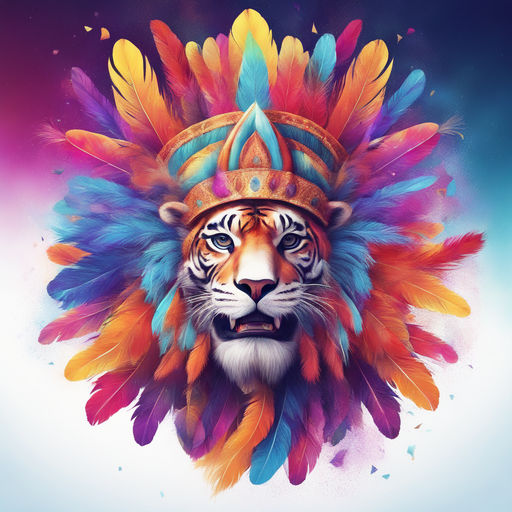 colorful tiger face wallpaper