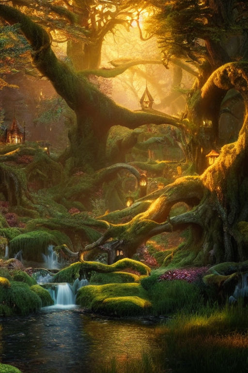 fantasy forest kingdom