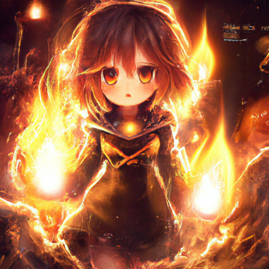 Anime Fire Girl-Wallpaper by DarkS337 on DeviantArt