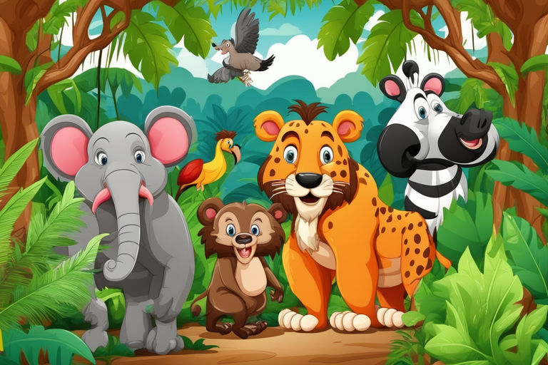 playground background clipart of animals