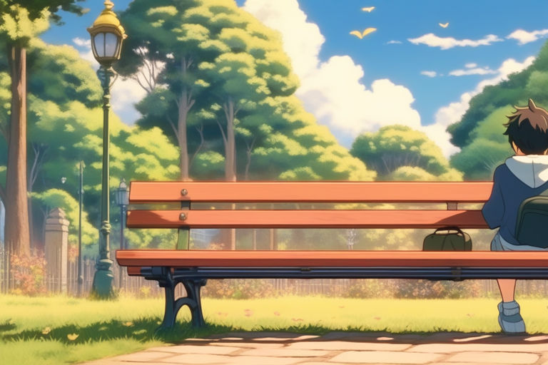 Anime Sitting Poses - Anime sitting bench pose | PoseMy.Art