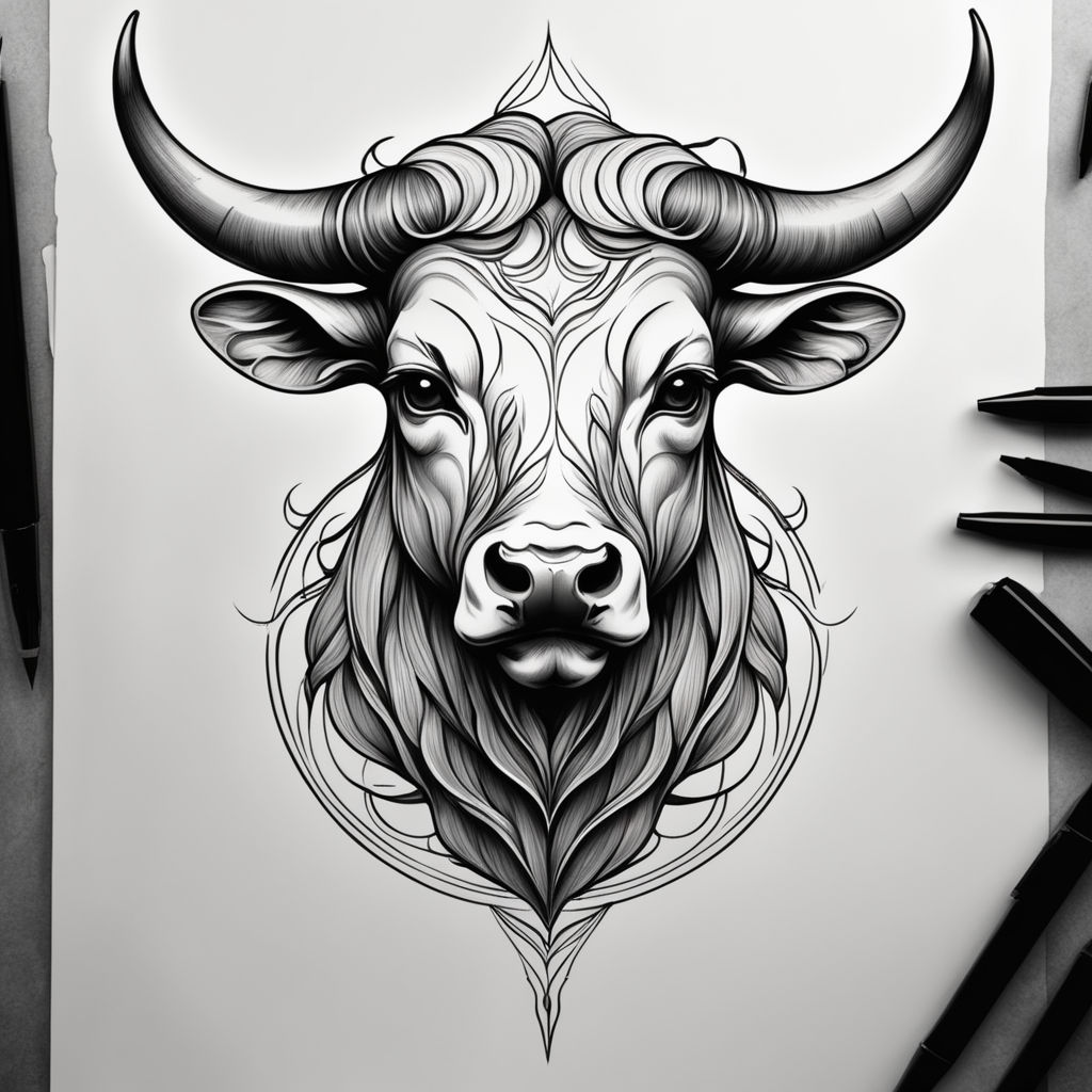 Bull Drawing - How To Draw A Bull Step By Step